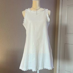 Mini Baby Doll Dress - White